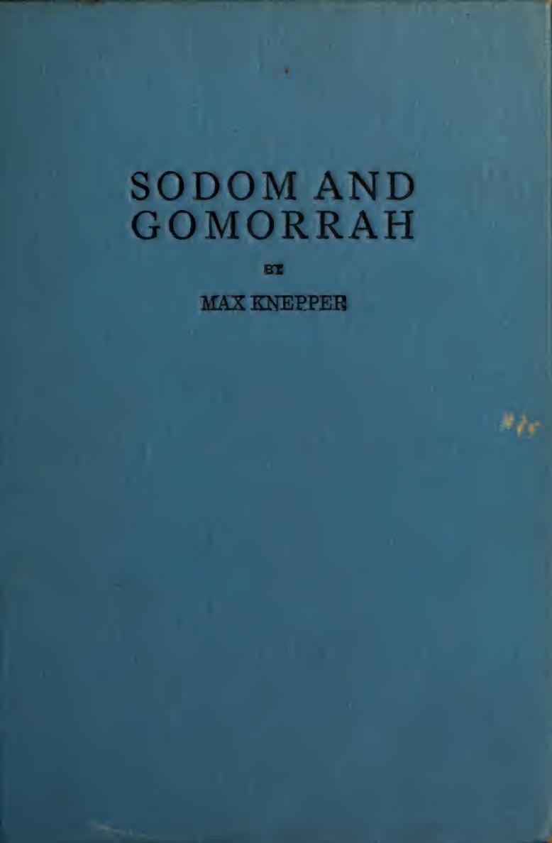 Sodom and Gomorrah: The Story of Hollywood (1935) by Max Knepper